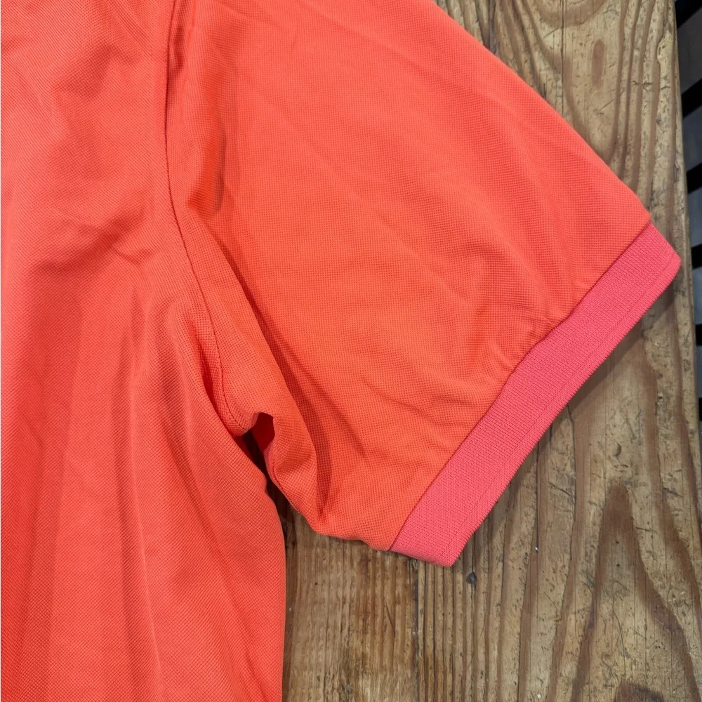 Vibrant Orange Performance Polo Shirt - Picture 3 of 5